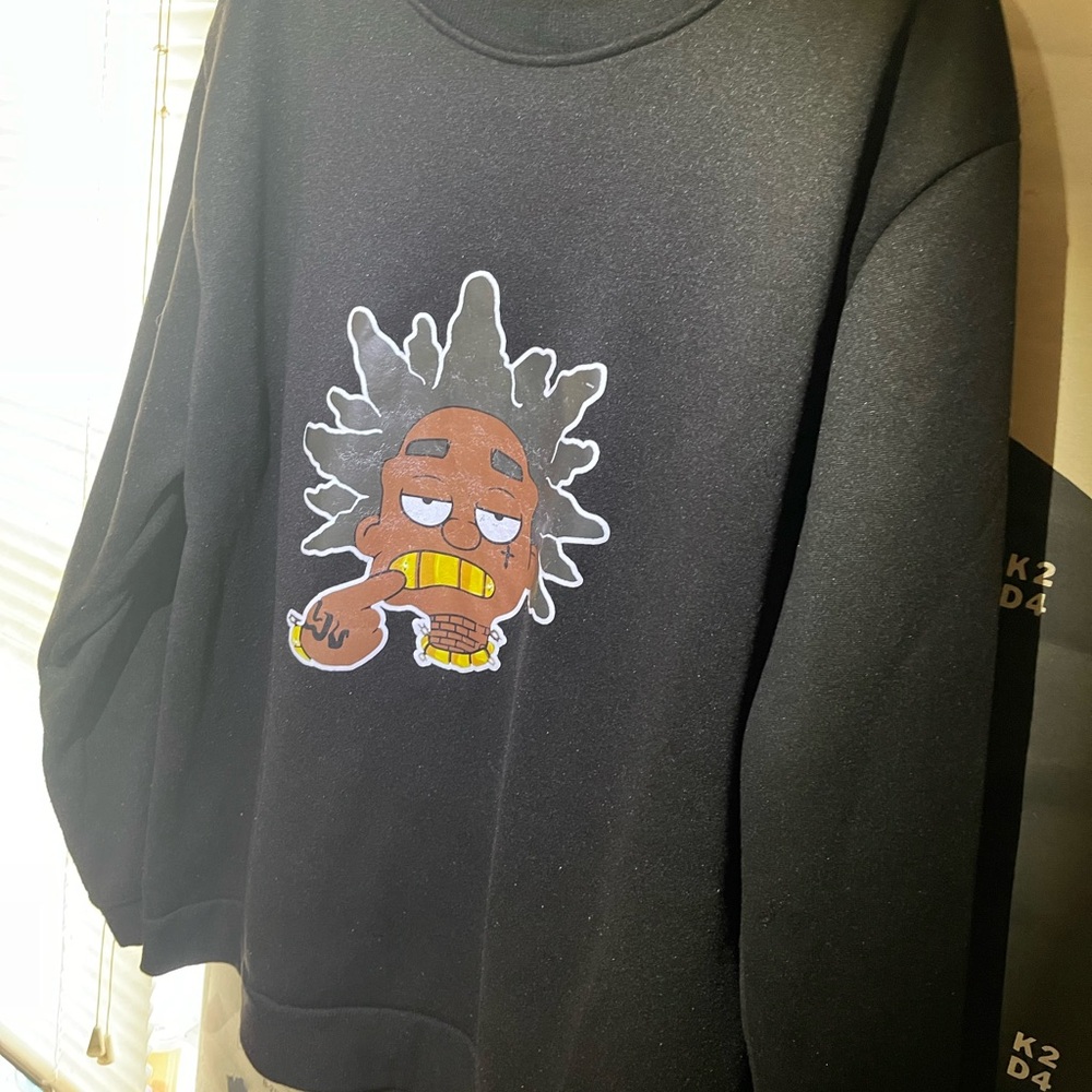 Men's Black ‘Kodak Simpson’ Graphic Crewneck Sweater